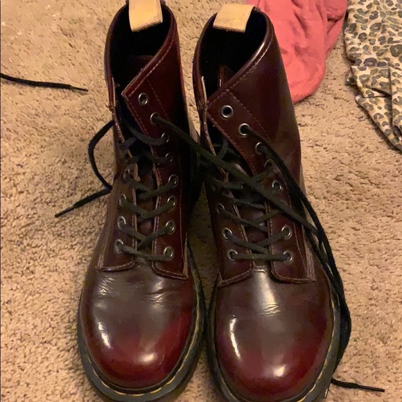 Dr. Martens Shoes - Cherry dr martens shiny